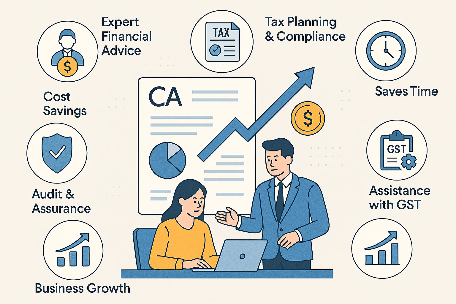 Top 7 Benefits of Hiring a CA Firm in Lucknow for Your Business
