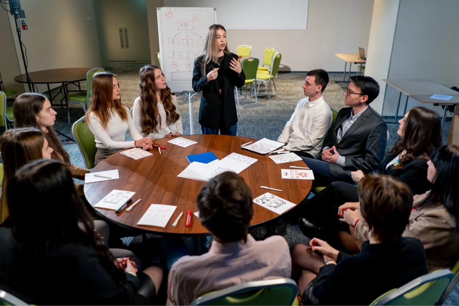 Organization team participating in a planning session