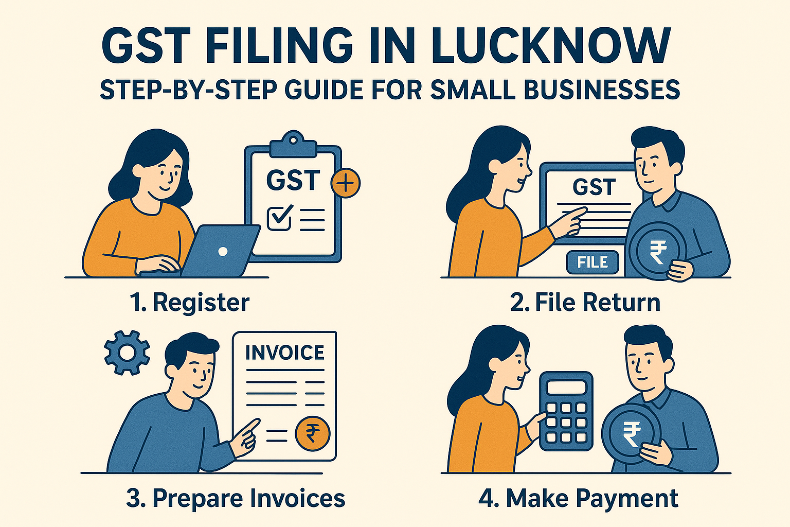 GST Filing in Lucknow Step-by-Step Guide for Small Businesses
