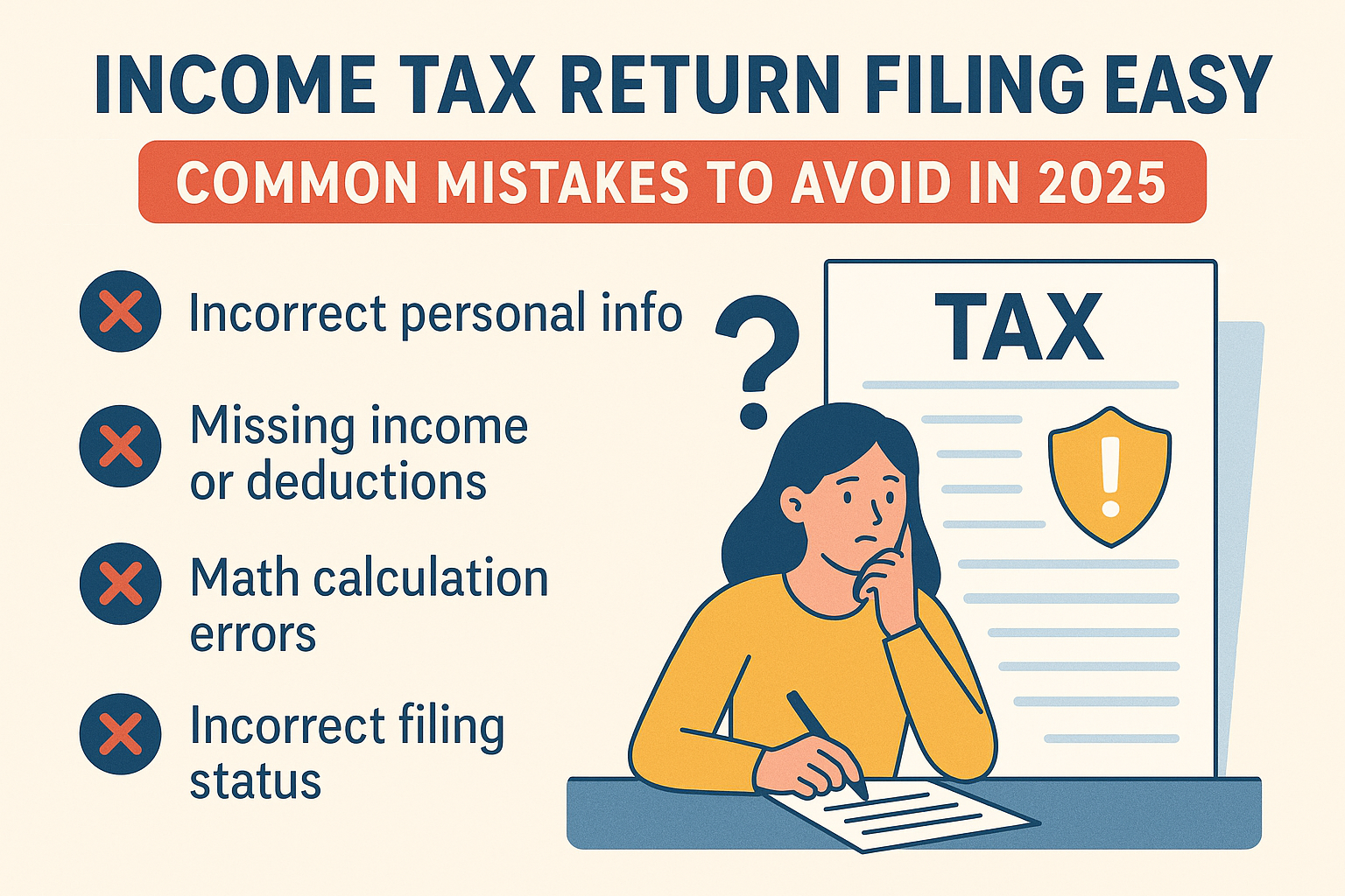 Income Tax Return Filing Made Easy Common Mistakes to Avoid in 2025